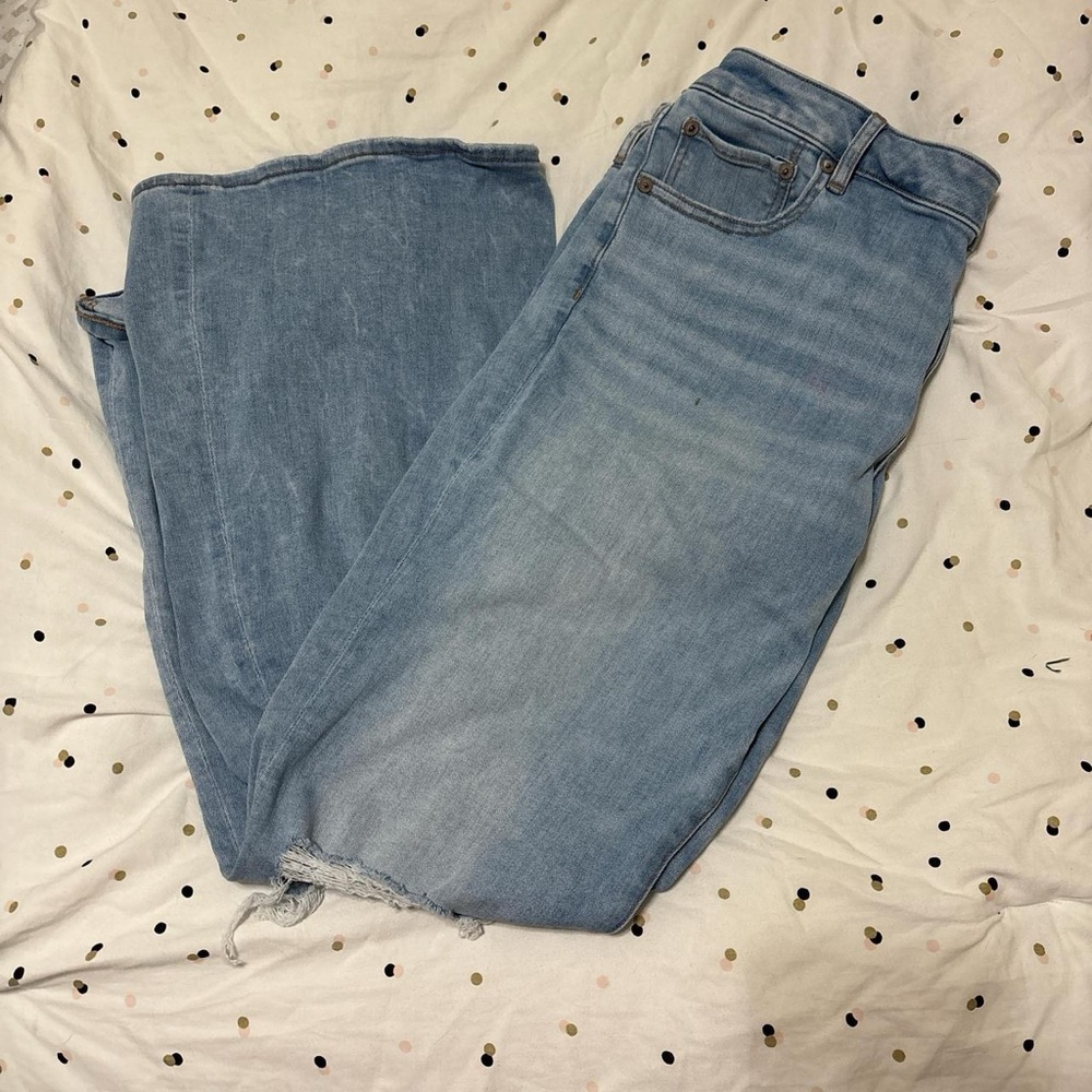 American Eagle Outfitters Light Blue Flare Leg Jeans